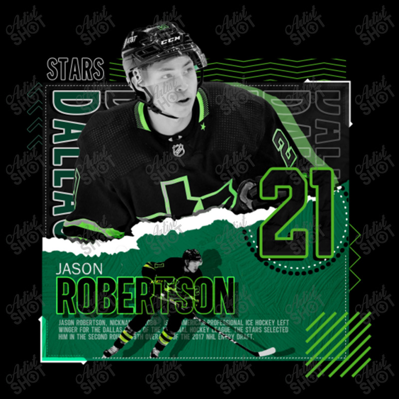 Jason Robertson Hockey Paper Poster Stars Zipper Hoodie by kr205 | Artistshot