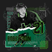 Jason Robertson Hockey Paper Poster Stars Classic T-shirt | Artistshot