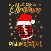 Football This Is My Christmas Pajama Football Xmas Boys Men 360 Ladies Fitted T-shirt | Artistshot