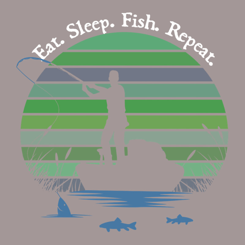 Father's Day Fishing Casting Silouette Eat Sleep Fish Sweatshirt Vintage Short | Artistshot