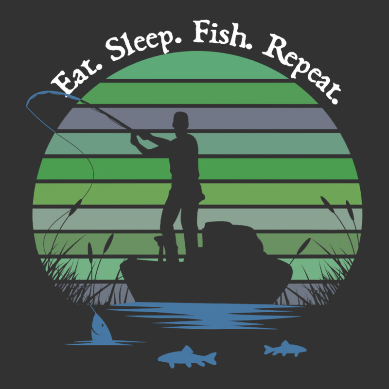 Father's Day Fishing Casting Silouette Eat Sleep Fish Sweatshirt Baby Bodysuit | Artistshot