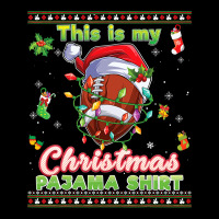 Football This Is My Christmas Pajama Football Sweater Ugly Xmas 429 Men's Long Sleeve Pajama Set | Artistshot