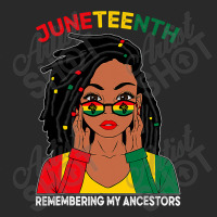 Loc'd Hair Black Woman Remebering My Ancestors Juneteenth Printed Hat | Artistshot