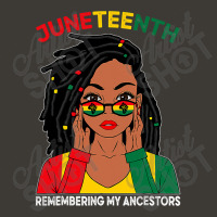 Loc'd Hair Black Woman Remebering My Ancestors Juneteenth Bucket Hat | Artistshot