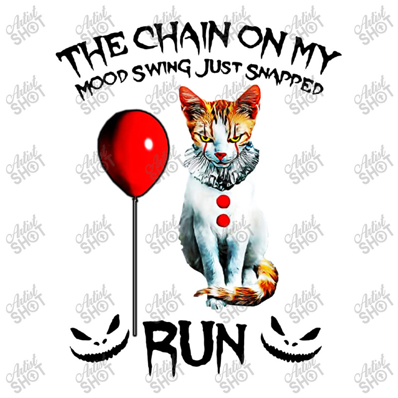 Funny Cat Chain On My Mood Swing Just Snapped Run V-neck Tee | Artistshot