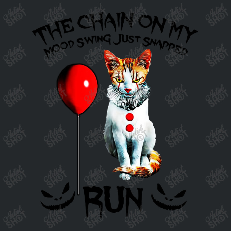 Funny Cat Chain On My Mood Swing Just Snapped Run Crewneck Sweatshirt | Artistshot