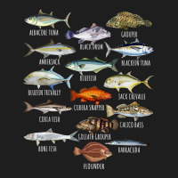 Fish Species Biology Types Of Saltwater Fish Fishing T Shirt Classic T-shirt | Artistshot