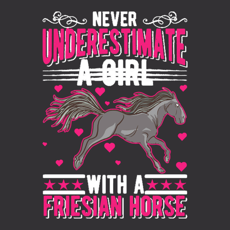 Friesian Horse  Shirt Friesian Horse Girl   783 Vintage Short | Artistshot