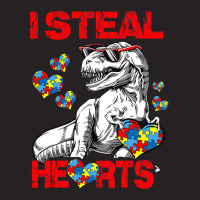 I Steal Hearts Autism Awareness Dinosaur Trex Vintage Cap | Artistshot