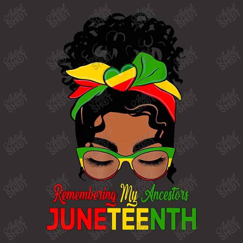 Remembering My Ancestors Juneteenth Black Women Messy Bun Champion Hoodie by nhan0105 | Artistshot