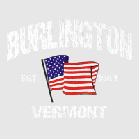 Burlington Vermont Vt Usa Stars & Stripes Vintage Style Premium Unisex Jogger | Artistshot