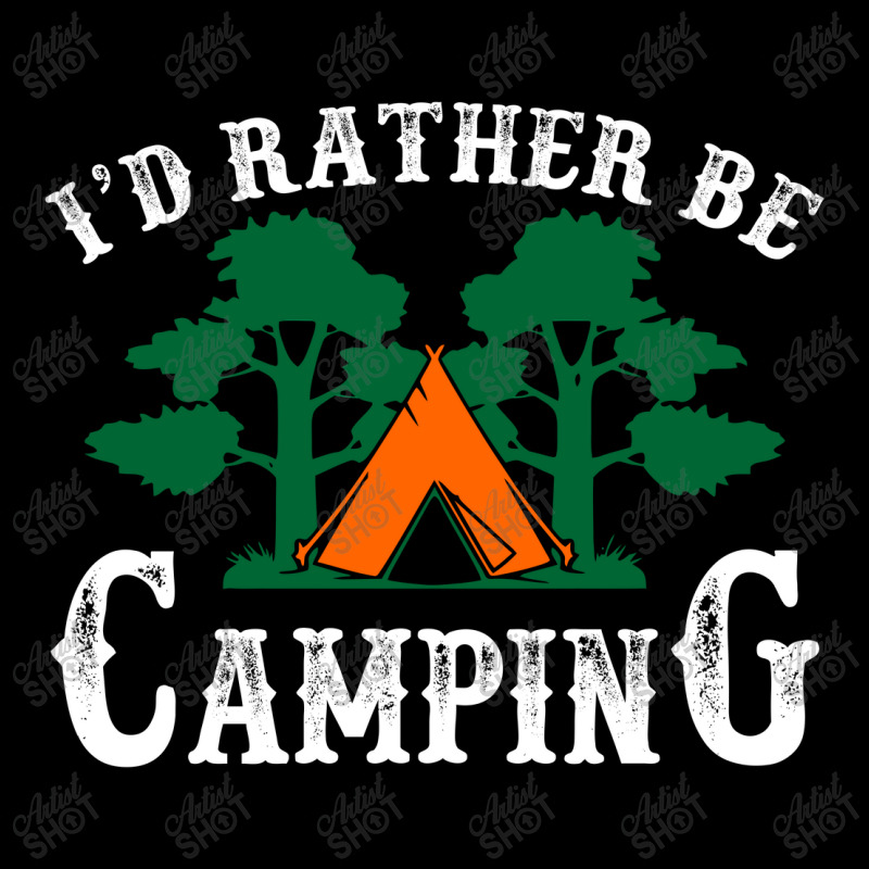 I'd Rather Be Camping Cropped Sweater | Artistshot