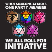 When Someone Attacks One Party Member We Roll For Initiative T Shirt Vintage Cap | Artistshot