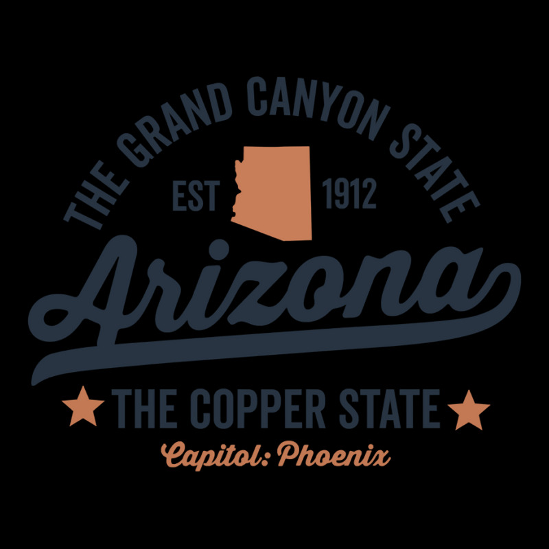 Arizona Vintage Sports Design Copper State Long Sleeve T Shirt Zipper Hoodie | Artistshot