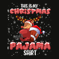 Football This Is My Christmas Pajama Football Christmas Light 12 Footb Scorecard Crop Tee | Artistshot