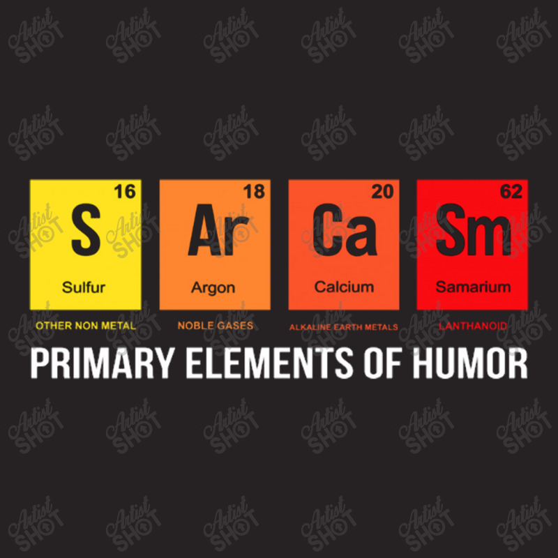 Custom Science Sarcasm S Ar Ca Sm Primary Elements Of Humor Vintage Cap By Michaelnaher Artistshot