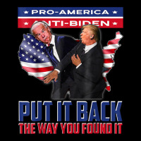 Put It Back The Way You Found It Funny Trump Slap Anti Biden T Shirt Pocket T-shirt | Artistshot