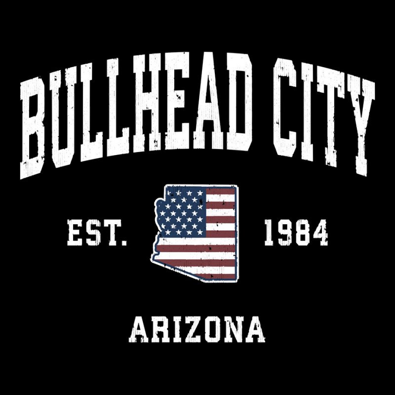 Bullhead City Arizona Az Vintage American Flag Sports Design Sweatshir Crew Socks | Artistshot