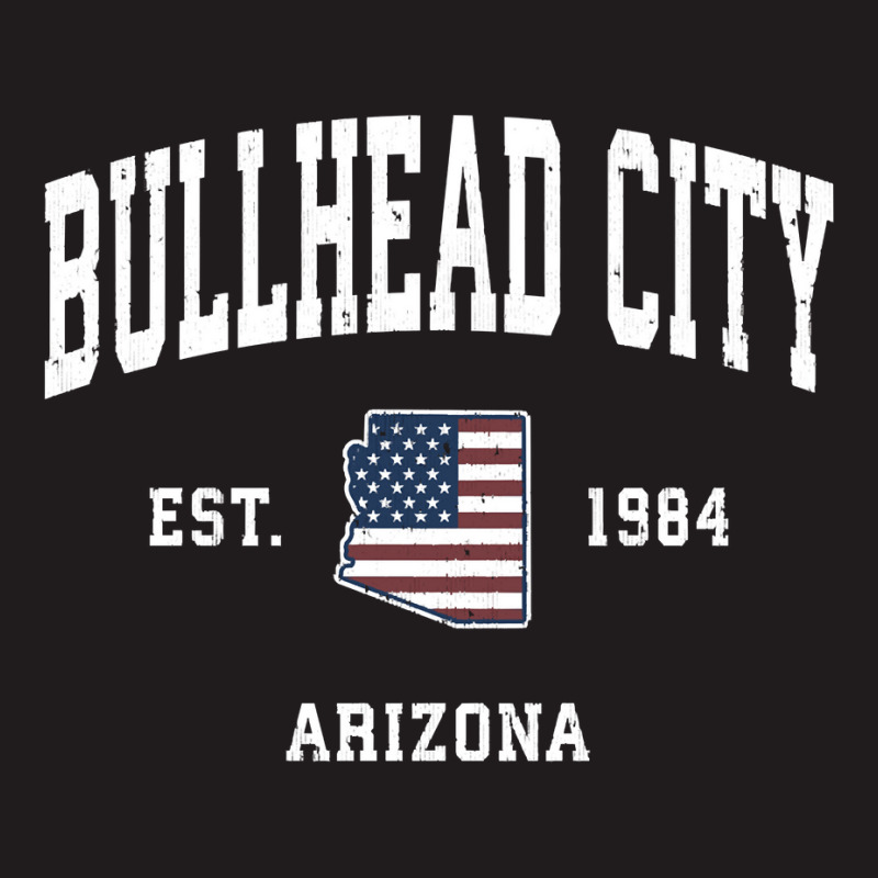 Bullhead City Arizona Az Vintage American Flag Sports Design Sweatshir Waist Apron | Artistshot