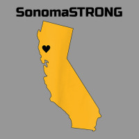 Support Sonoma Strong California State Heart Love T Shirt Women's V-neck T-shirt | Artistshot