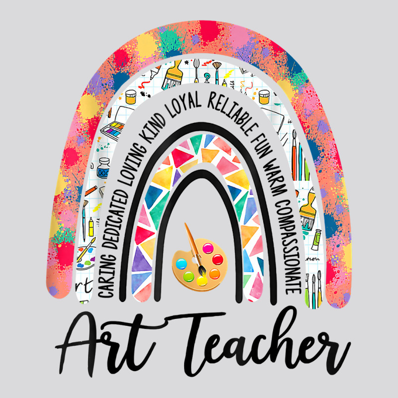 Art Teacher Boho Rainbow Caring Dedicated Loving Vintage T Shirt Women's Triblend Scoop T-shirt by roussoevjaapg6u | Artistshot