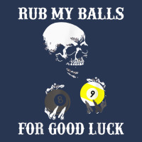 Billiards Halloween Funny T Shirt Rub My Balls For Good Luck Men Denim Jacket | Artistshot