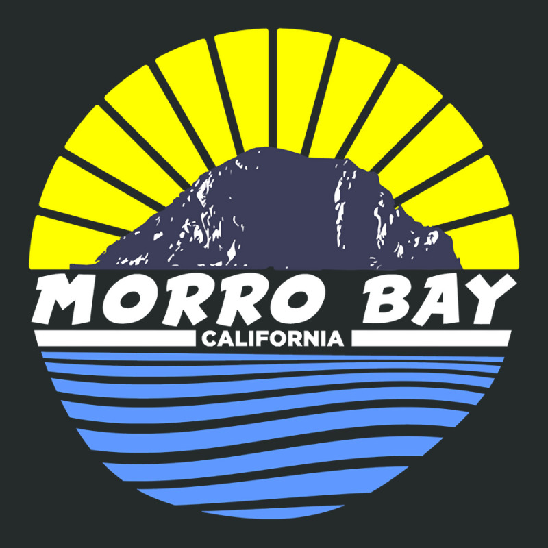 Morro Bay Morro Rock California Long Sleeve T Shirt Women's Triblend Scoop T-shirt by nayarilorenzi | Artistshot