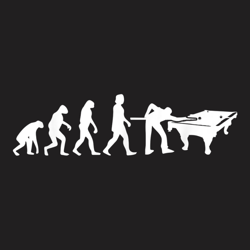 Evolution Of Billiards & Snooker   Funny Pool Billards T Shirt T-shirt | Artistshot