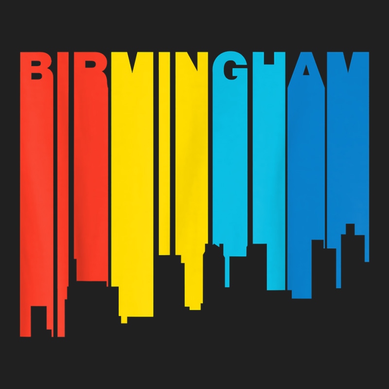 Retro 1970's Style Birmingham Alabama Skyline T Shirt Ladies Polo Shirt by juleakuehneman | Artistshot