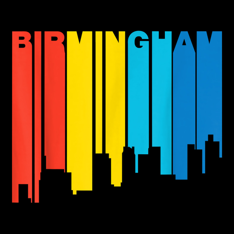 Retro 1970's Style Birmingham Alabama Skyline T Shirt Cropped Sweater by juleakuehneman | Artistshot