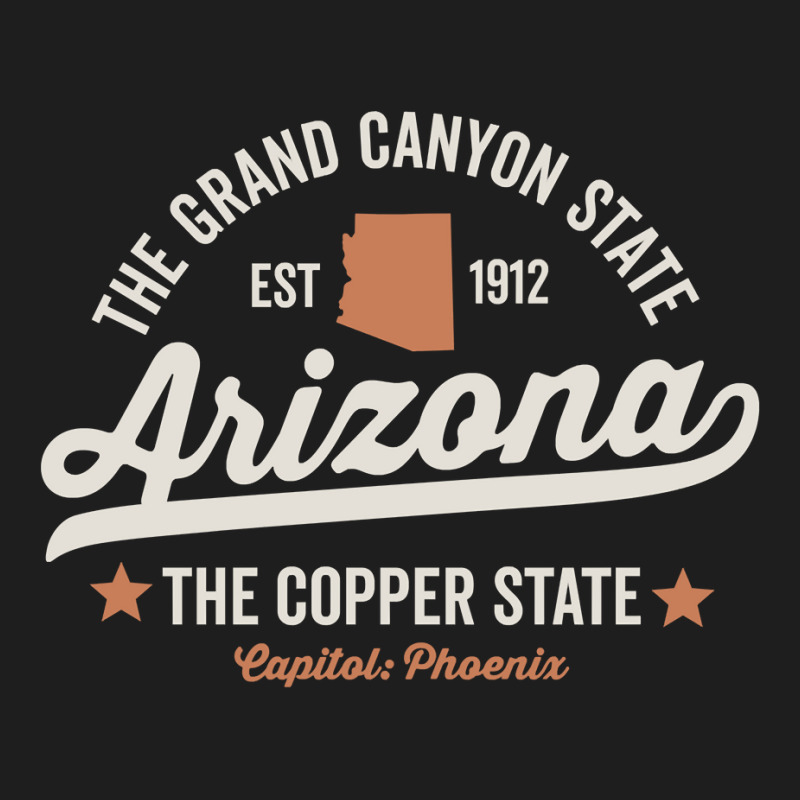 Arizona Vintage Sports Design Copper State Dark Pullover Hoodie Classic T-shirt | Artistshot