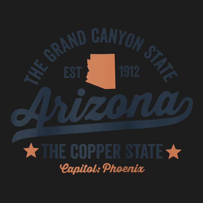 Arizona Vintage Sports Design Copper State Raglan Baseball Tee Hoodie & Jogger Set | Artistshot