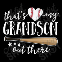 That's My Grandson Out There Gift Women Baseball Grandma Men's 3/4 Sleeve Pajama Set | Artistshot