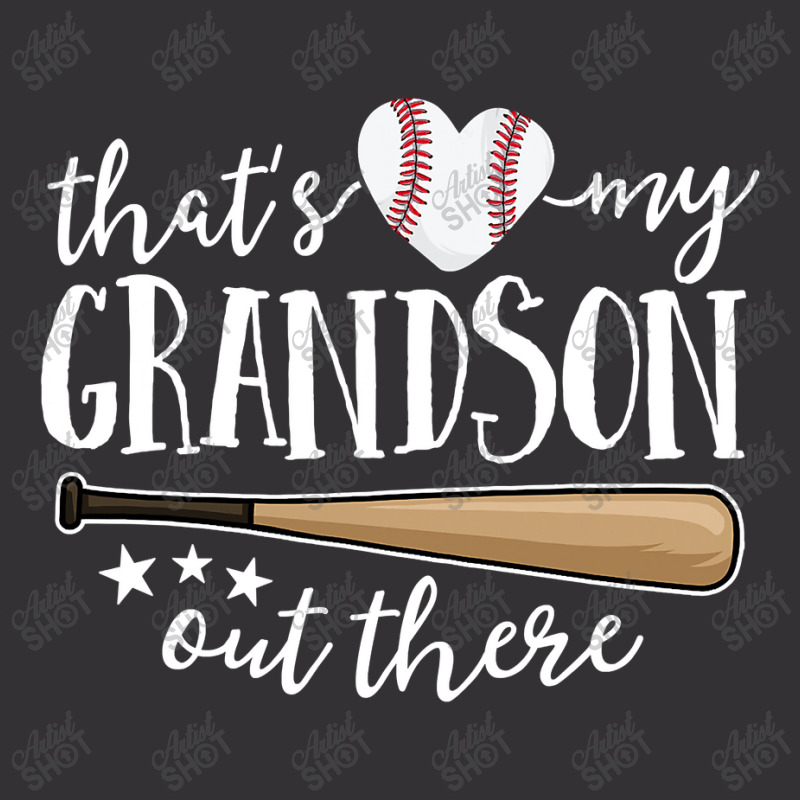 That's My Grandson Out There Gift Women Baseball Grandma Vintage Short by time5803 | Artistshot