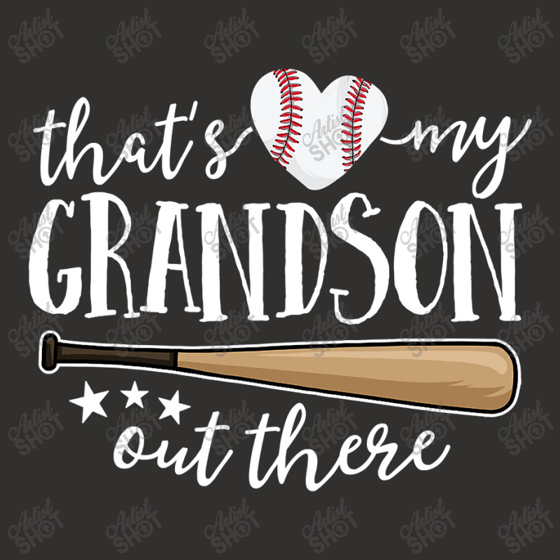 That's My Grandson Out There Gift Women Baseball Grandma Champion Hoodie by time5803 | Artistshot