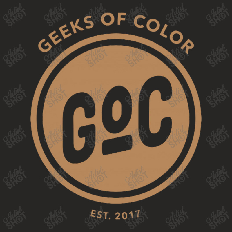 Caramel Geek Of Color Ladies Fitted T-Shirt by michaelnaher | Artistshot