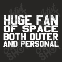Huge Fan Of Space Antisocial Funny Ladies Fitted T-shirt | Artistshot