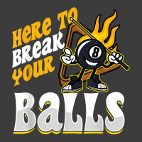 Here To Break Your Balls Billiard Player Snooker Pool 8 Ball T Shirt Men's Polo Shirt | Artistshot