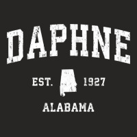 Daphne Alabama Al Vintage Athletic Sports Design Pullover Hoodie Ladies Fitted T-shirt | Artistshot