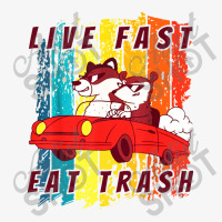 Live Fast Eat Trash Ladies Fitted T-shirt | Artistshot