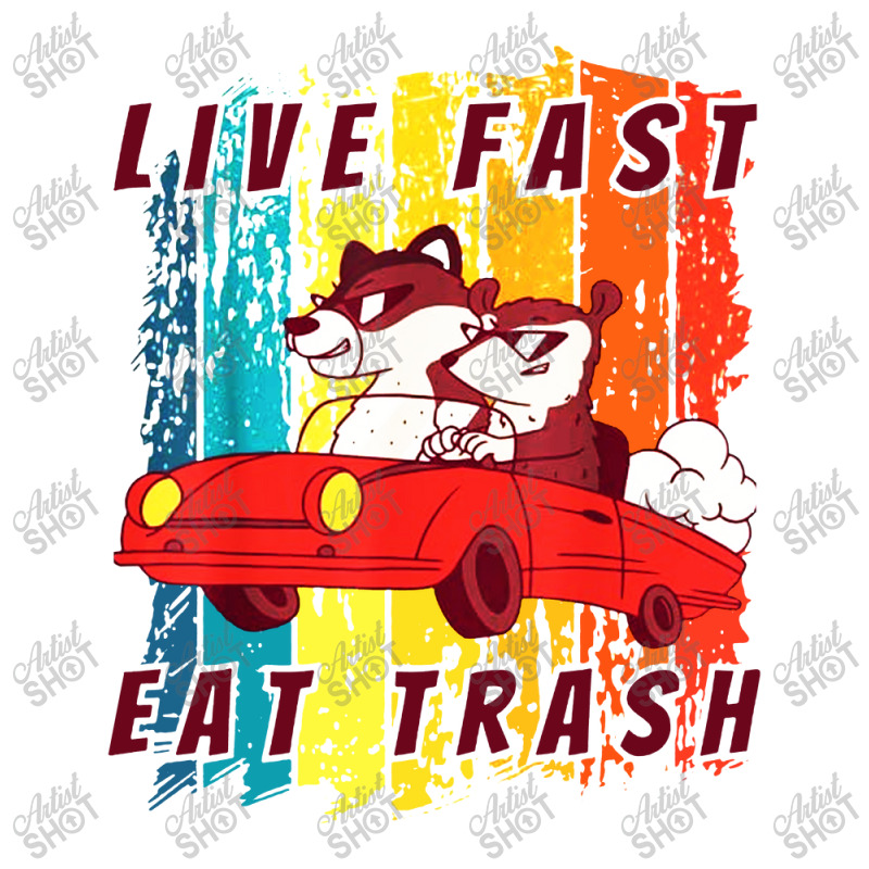 Live Fast Eat Trash Women's V-Neck T-Shirt by Mumui | Artistshot