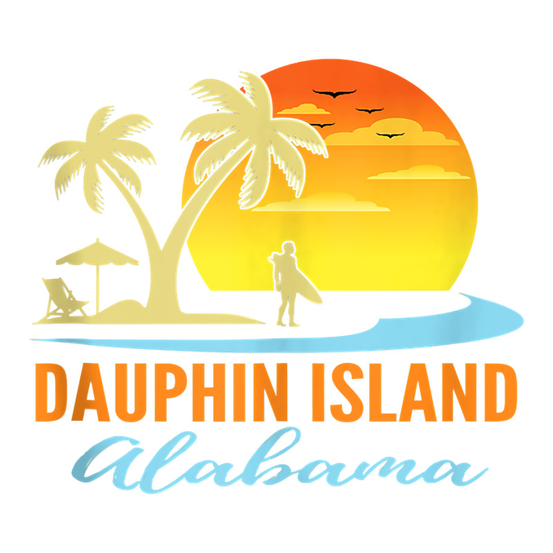 Dauphin Island Alabama Beach Sunset Surfer Palm Trees Tank Top Youth Tee by adrienskradski | Artistshot