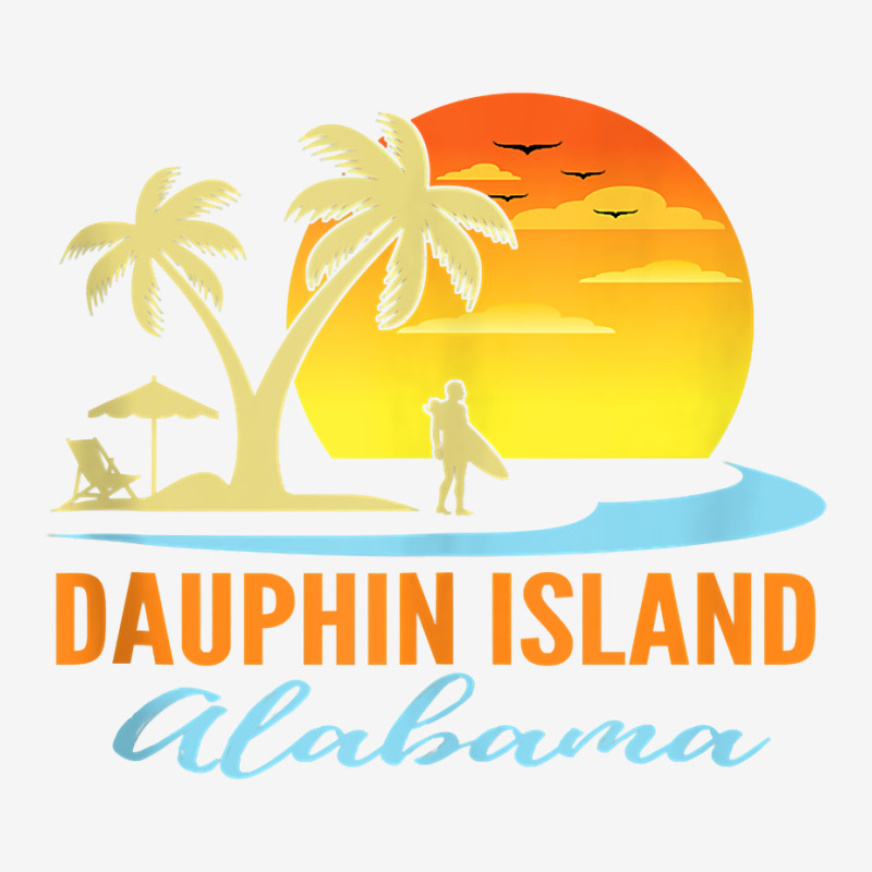 Dauphin Island Alabama Beach Sunset Surfer Palm Trees Tank Top Youth 3/4 Sleeve by adrienskradski | Artistshot