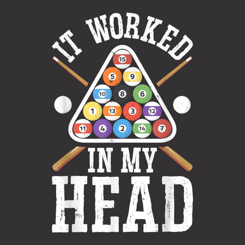 It Worked In My Head Funny Pool Billiards Player Gifts Men T Shirt Vintage Short by rierauigentrythe | Artistshot