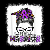 Mom Of Alzheimer's Warrior Women Alzheimer's Awareness T Shirt Fleece Short | Artistshot