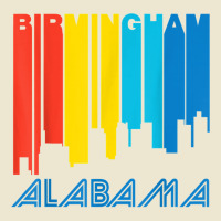 Retro 1970's Style Birmingham Alabama Skyline T Shirt Cropped Hoodie | Artistshot