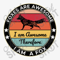 Foxes Are Awesome Ladies Fitted T-shirt | Artistshot