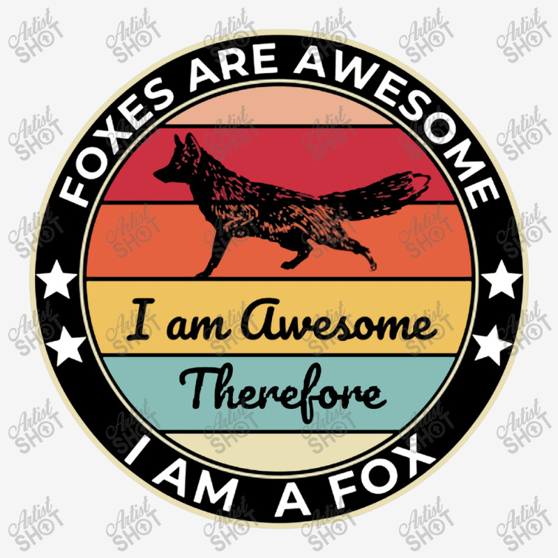 Foxes Are Awesome Scorecard Crop Tee by giant | Artistshot