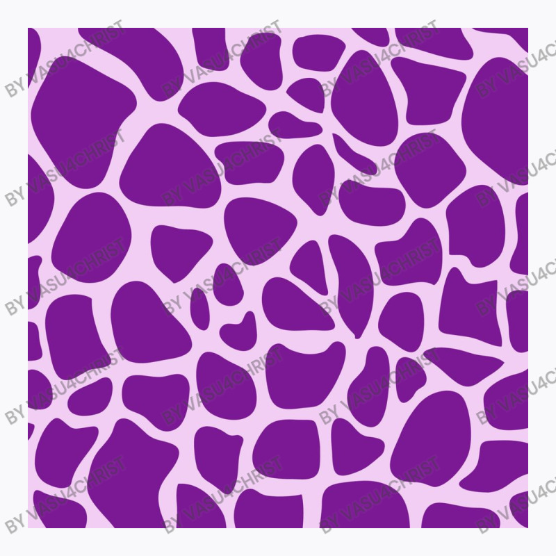 Giraffe Skin Pattern Purple T-shirt | Artistshot