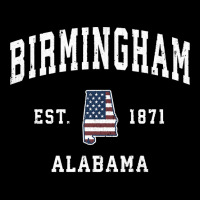 Birmingham Alabama Al Vintage American Flag Sports Design Pullover Hoo V-neck Tee | Artistshot